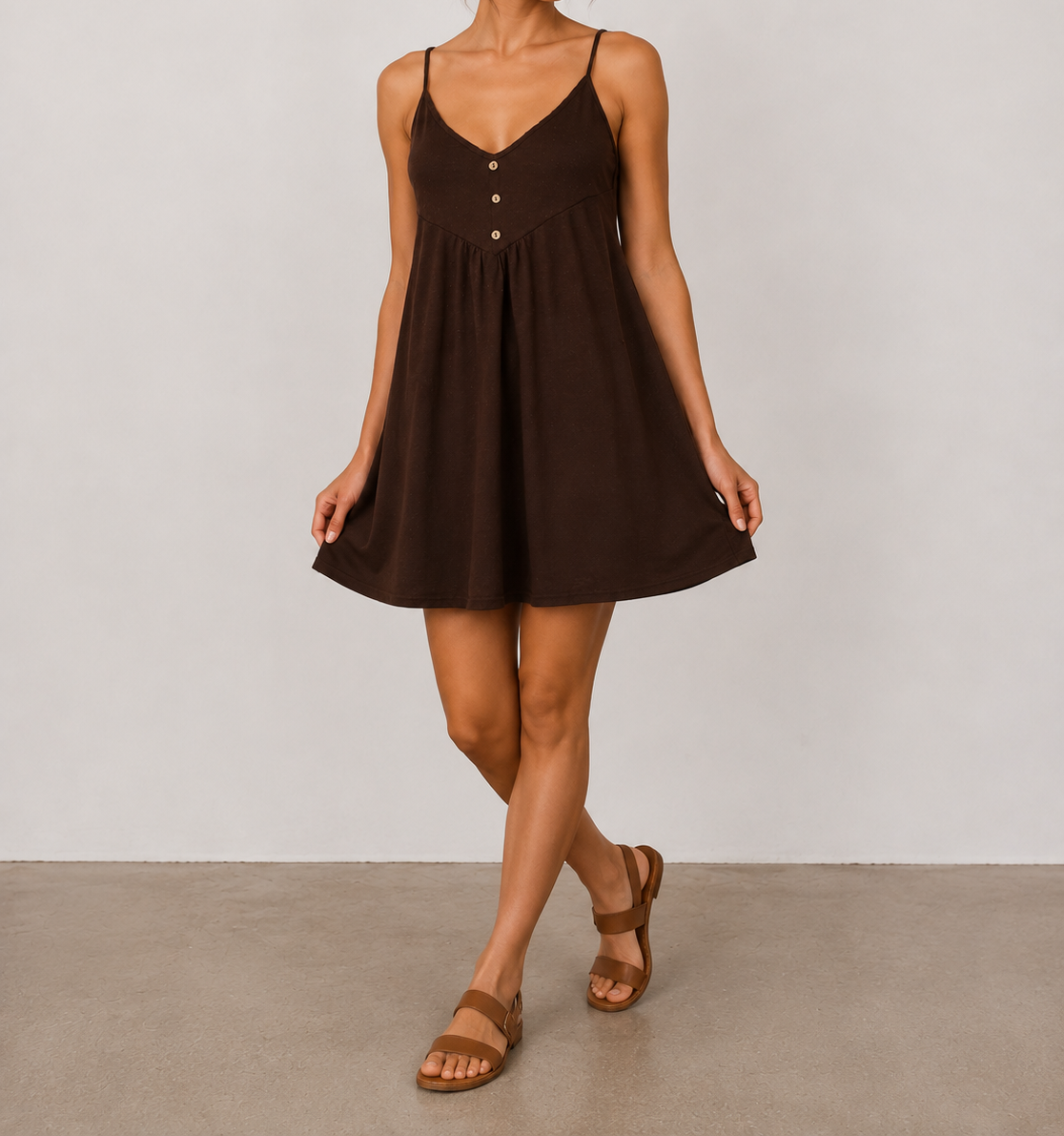 Brown Cami Dress
