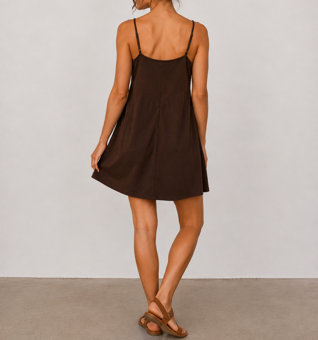 Brown Cami Dress