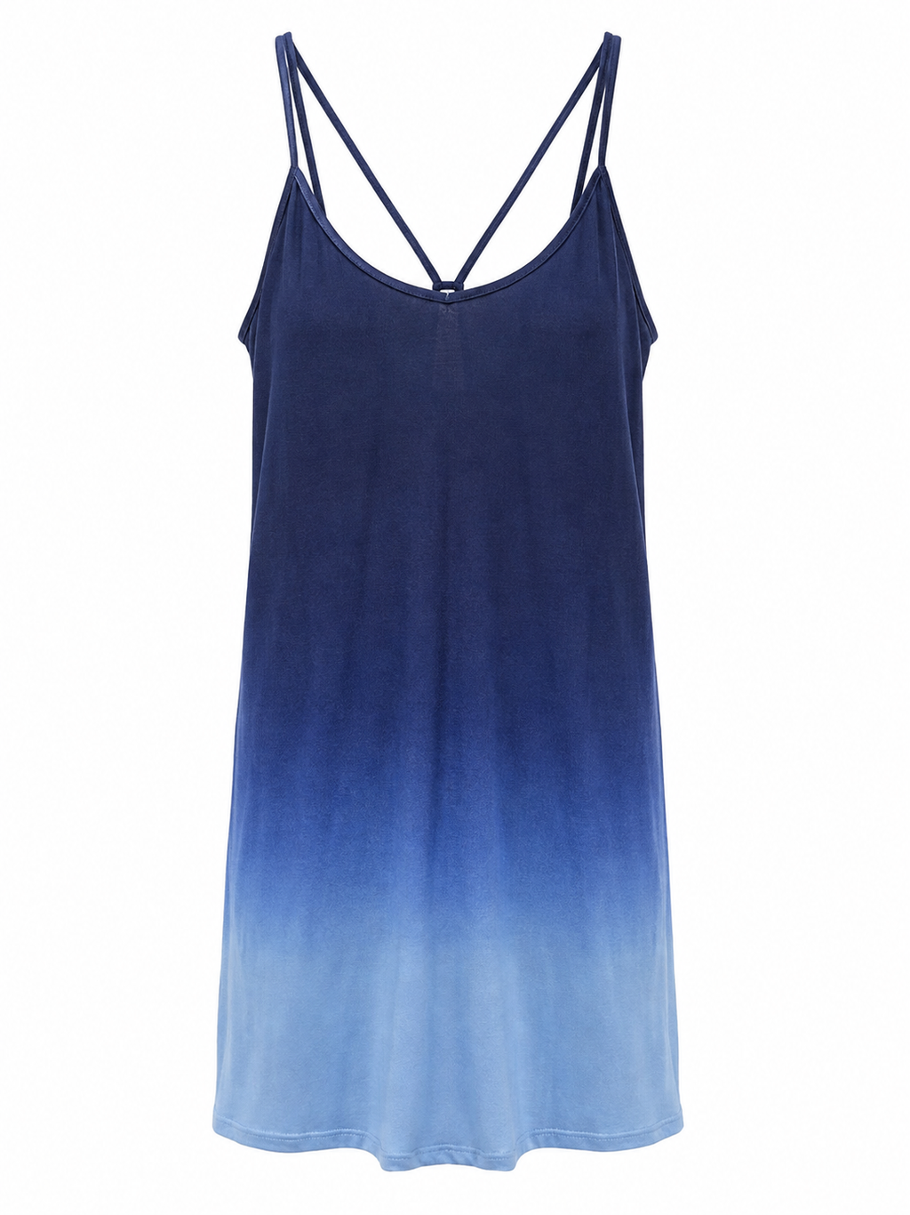 Blue Ombre Strappy Dress