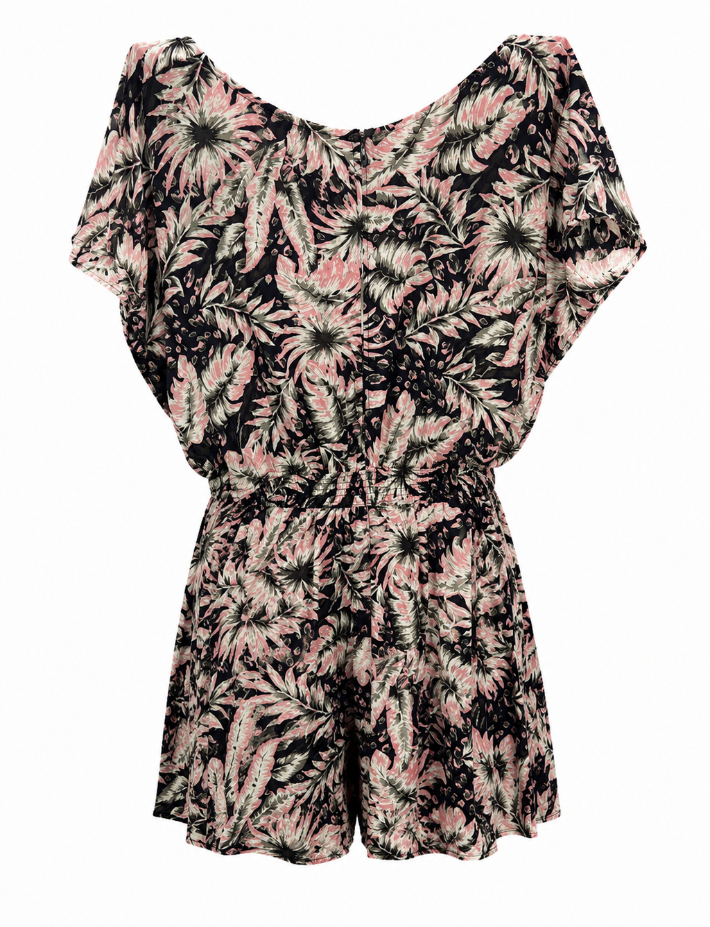 Rusty Floral Tie Front Playsuit