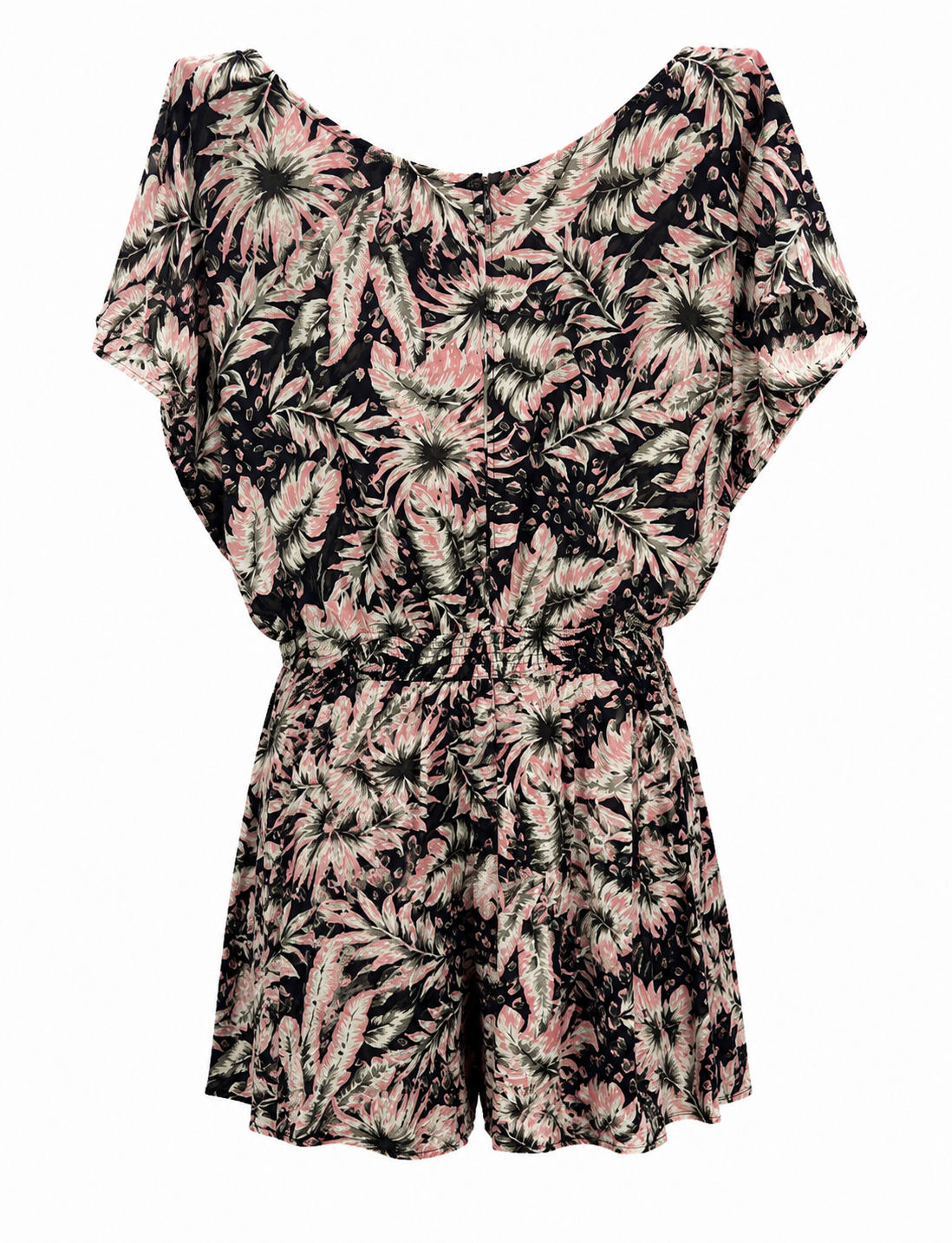 Rusty Floral Tie Front Playsuit