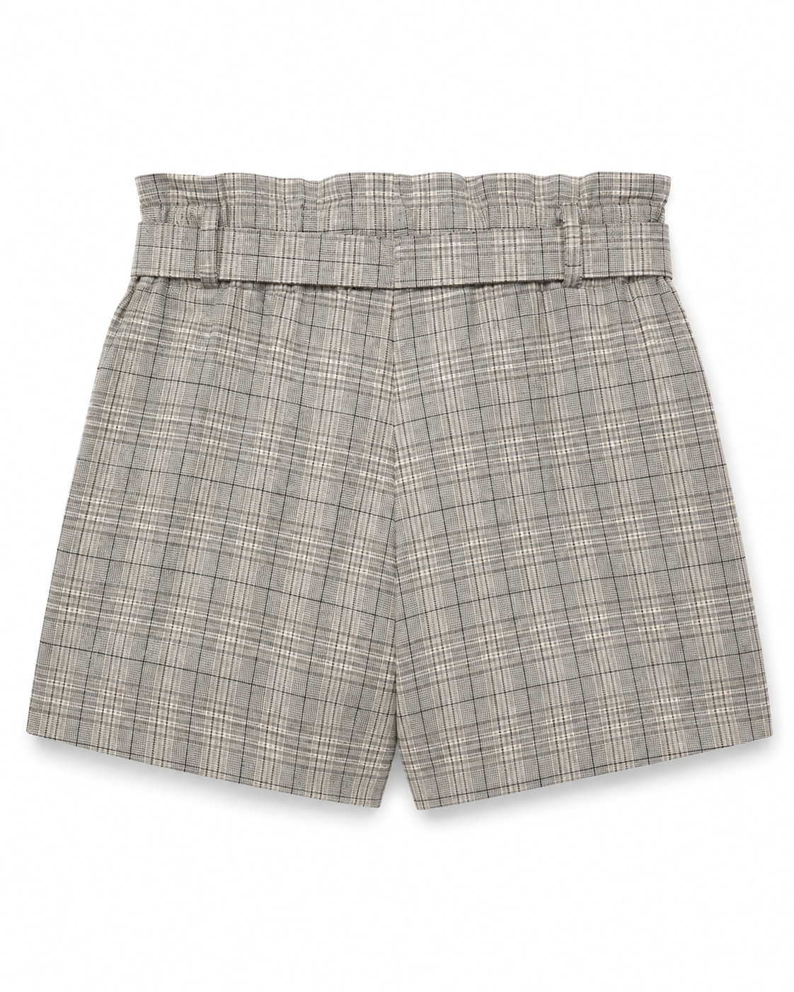 Grey Check Shorts