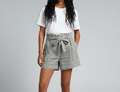 Grey Check Shorts