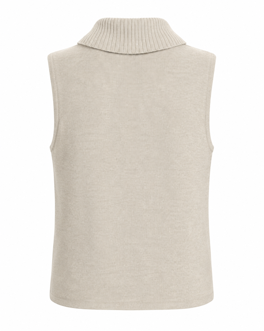 Kmart Rib Knit Sleeveless Roll Neck Top