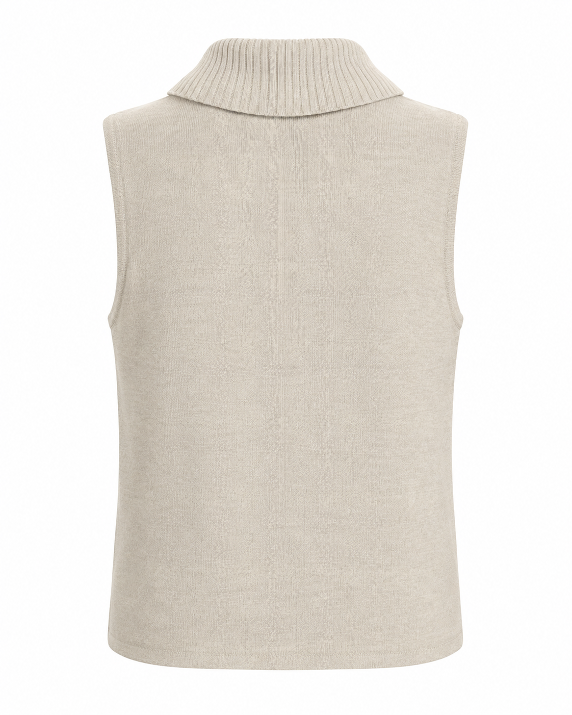 Kmart Rib Knit Sleeveless Roll Neck Top
