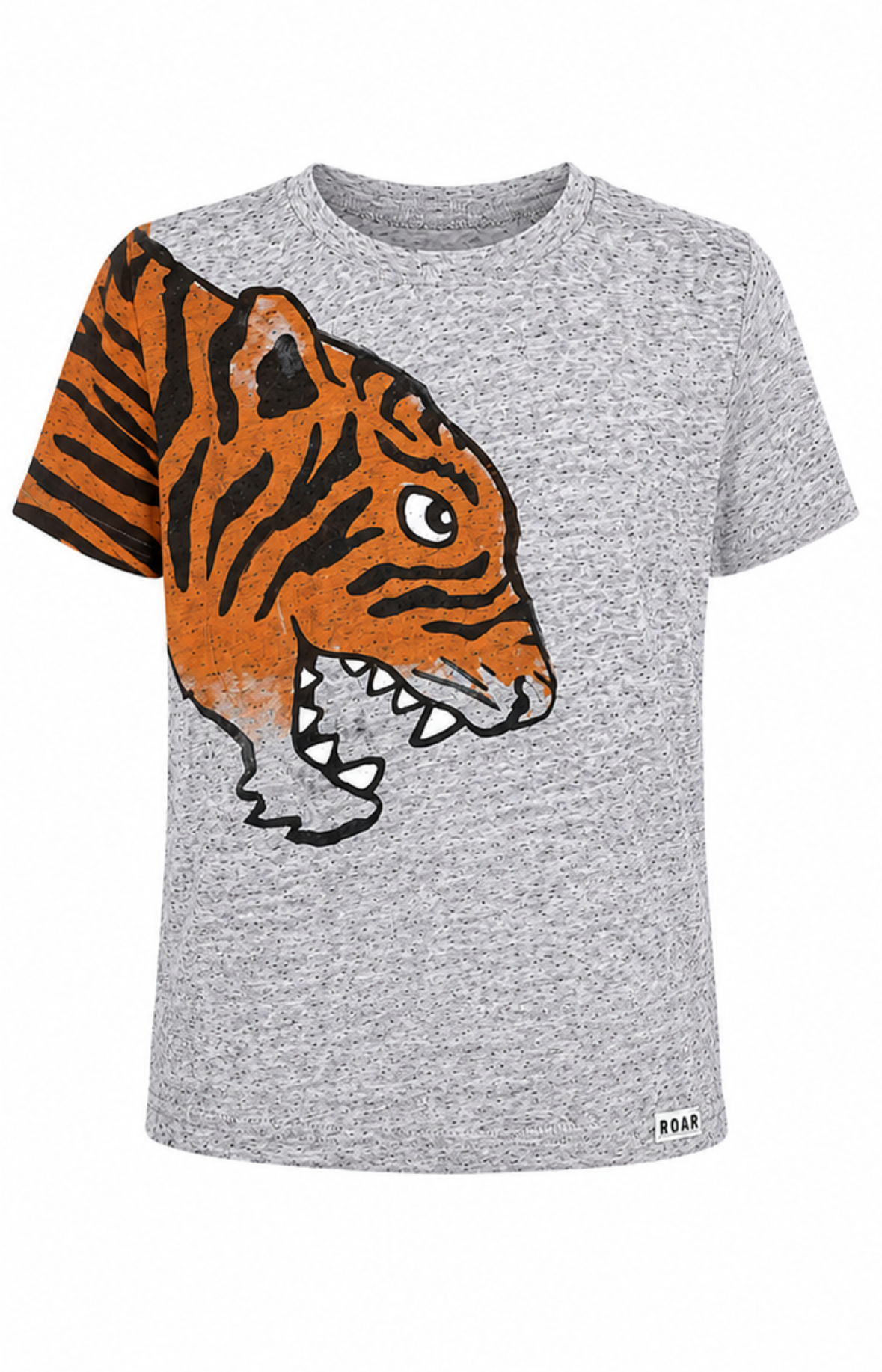 Grey Tiger Graphic T-Shirt