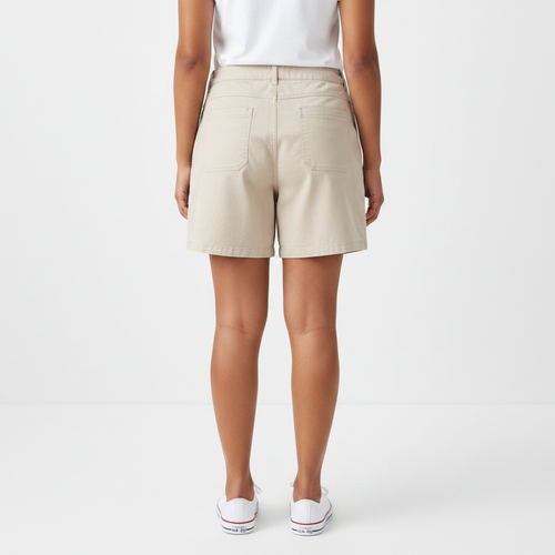 Beige Bermuda Shorts