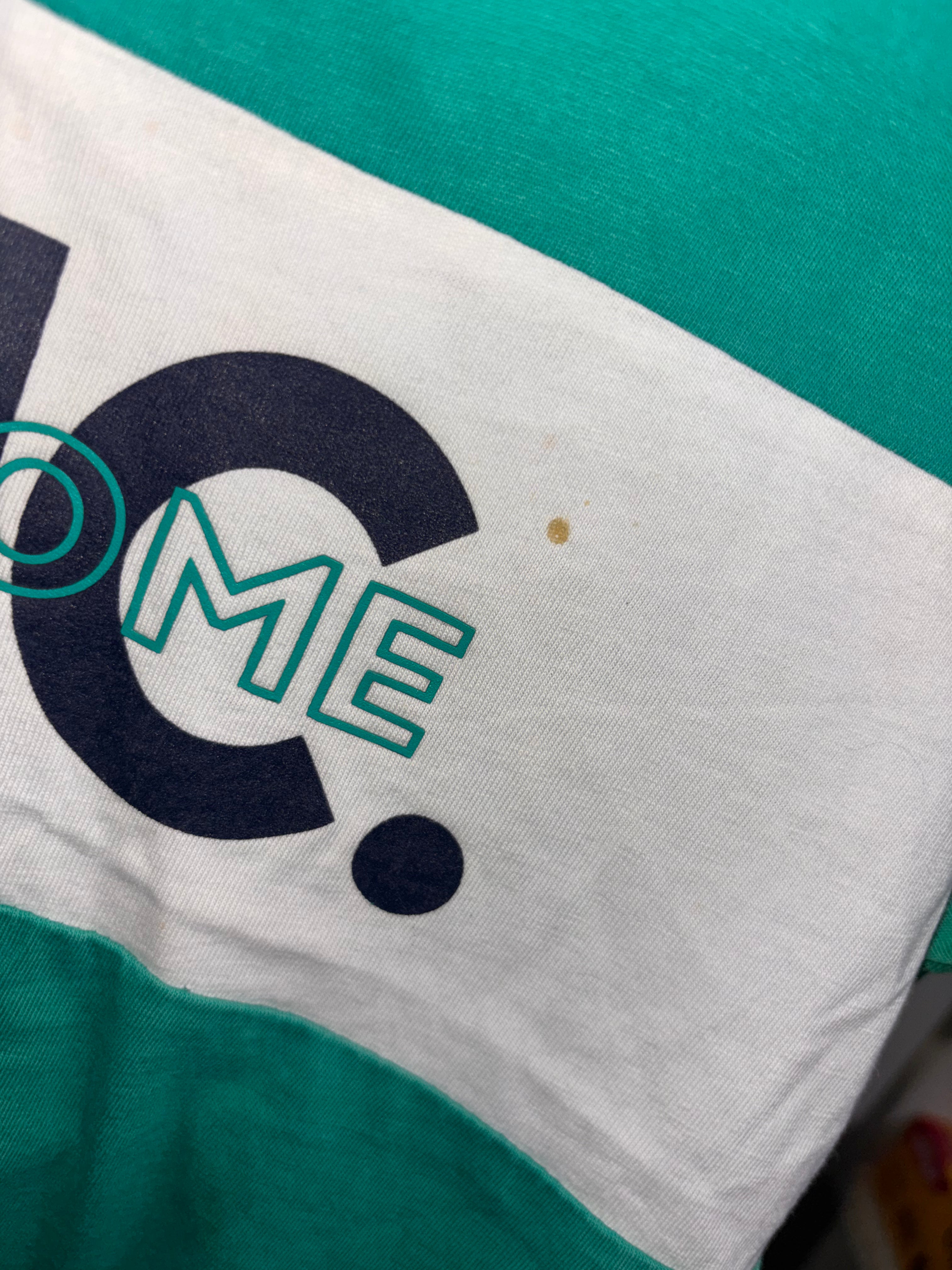 George “EPIC AWESOME” Green Colour Block T-Shirt